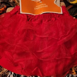 petticoat Red Ruffle Tulle Skirt - Accessories Brand